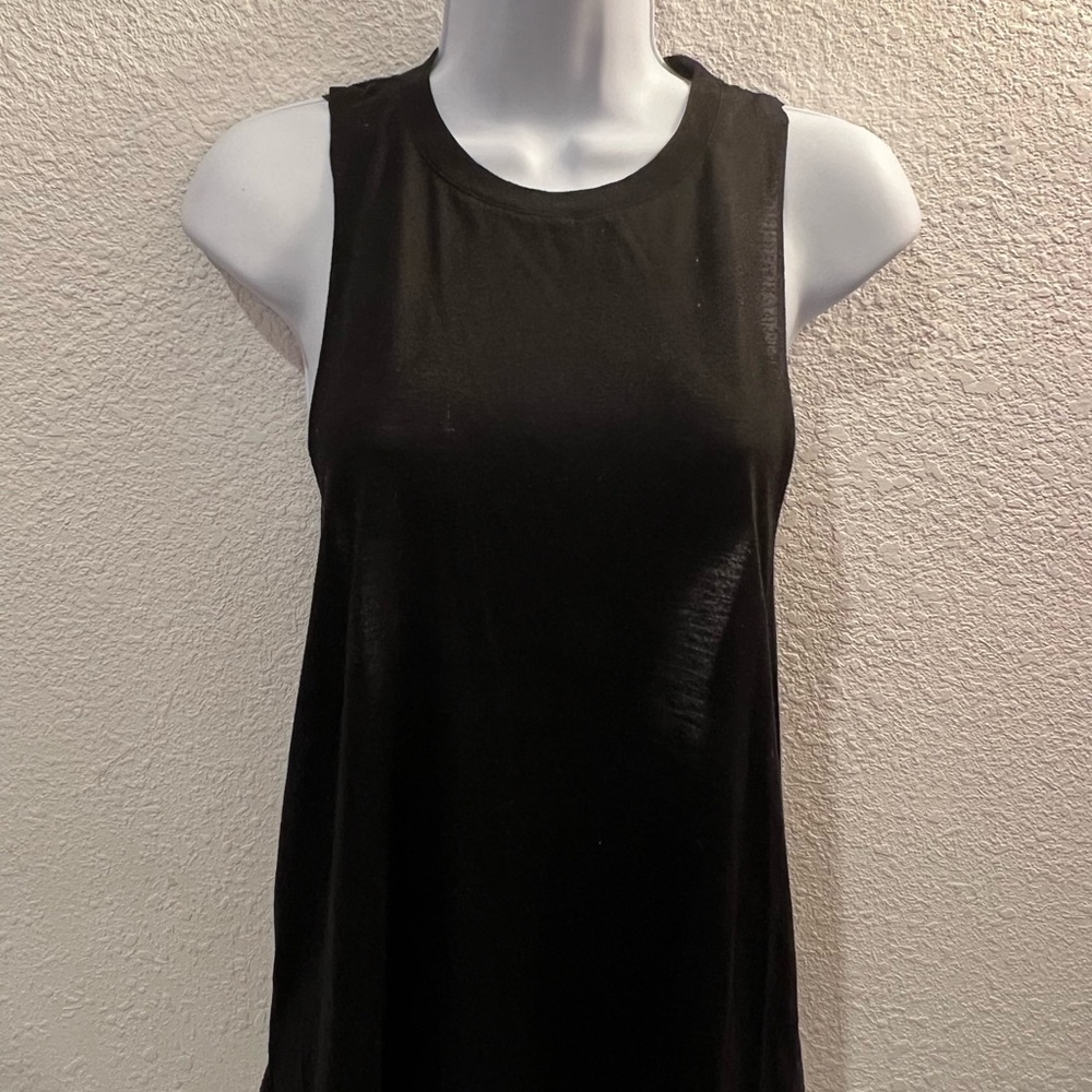 black muscle tank top